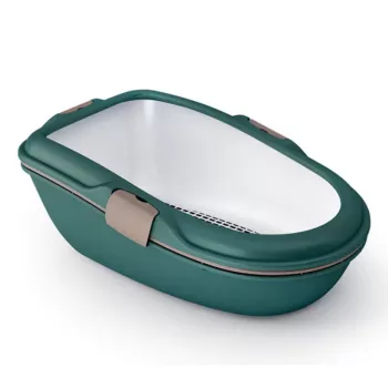 Litière pour chat STEFANPLAST Furba Chic Maxi 69,5x47x26 cm vert/gris clair