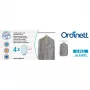 Housses de protection en plastique pour vêtements ORDINETT 4 pièces 62x95cm transparentes avec fermeture éclair