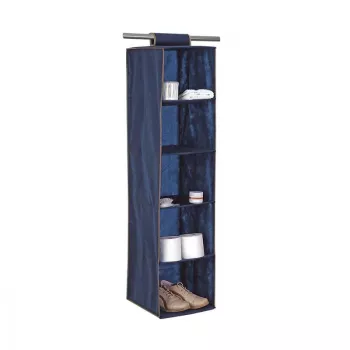 Organisateur 5 étagères ORDINETT 30x30x120 cm bleu