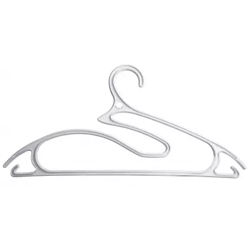 Cintres ORDINETT lot de 5 plastique collection 5 en 1 42 cm blanc