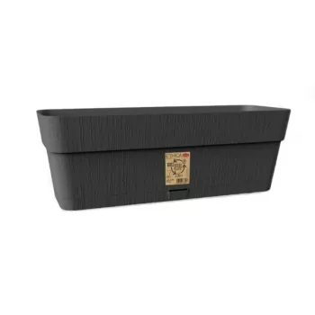 Jardinière Ethica avec soucoupe STEFANPLAST 50x18x17 cm gris