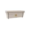 Ensemble de balcon avec système d'arrosage automatique et support métallique STEFANPLAST 50x18x17 cm blanc