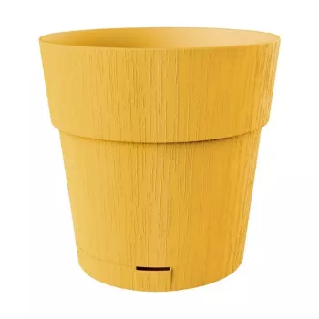 Pot de fleurs avec soucoupe Ethica STEFANPLAST Ø40x39 cm jaune moutarde