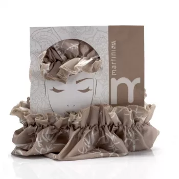 Bonnet de douche Natural MARTINI SPA - PEVA imperméable réutilisable protection des cheveux