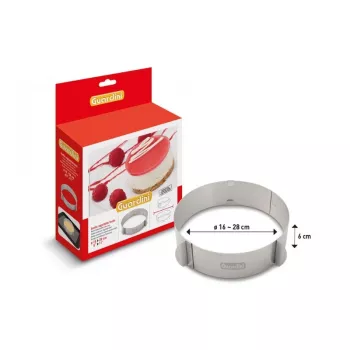 Cercle à gâteau rond GUARDINI à diamètre variable Ø16-28cm