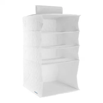 Organisateur suspendu ORDINETT avec 4 étagères 30x30x50 cm coton