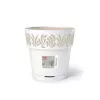 Pot de fleurs avec soucoupe Gaia STEFANPLAST Ø25x25 cm blanc