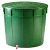 Récupérateur d'eau de pluie 500 L avec couvercle et robinet STEFANPLAST Ø100x85 cm vert