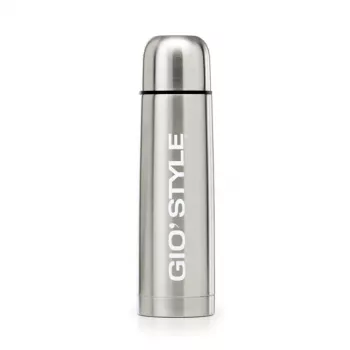 Bouteille isotherme GIOSTYLE Thermos argent 1 L en acier inoxydable à isolation sous vide