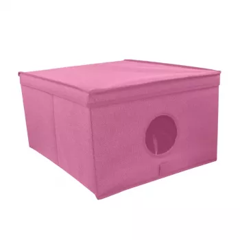 Boîte pliante L ORDINETT 50x40x25 cm motif fleurs