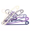 Cintres en plastique Cupid ORDINETT lot de 5, couleurs assorties, 42 x 21 cm, fins avec barre à pantalon