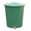 Récupérateur d'eau de pluie STEFANPLAST 310 L avec couvercle et robinet, vert, Ø80x97 cm