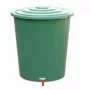 Récupérateur d'eau de pluie STEFANPLAST 310 L avec couvercle et robinet, vert, Ø80x97 cm