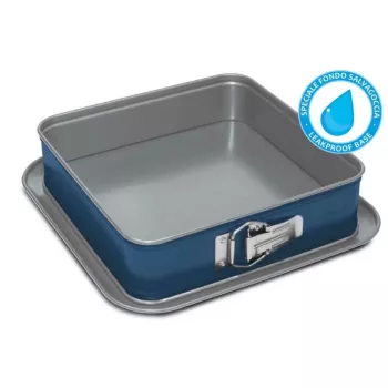 Moule à gâteau carré GUARDINI XBake 24x24x7 cm antiadhésif acier au carbone gris anthracite