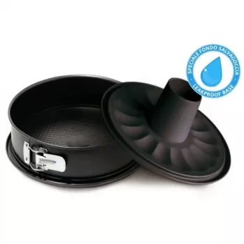 Moule à gâteaux et à cupcakes rond Gardenia GUARDINI, 24 x 7,7 cm, antiadhésif, anthracite
