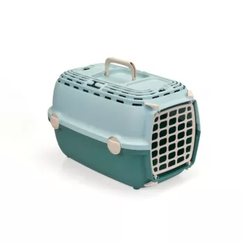 Cage de transport Horizon 1 avec porte en plastique 48x32x30 cm vert clair/vert STEFANPLAST
