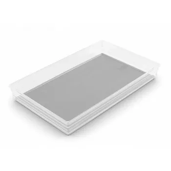 KIS Box Sistemo Organizer 9 39 x 24 x 5 cm Transparent/Light Grey