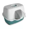 Bac à litière pour chat Tres Chic Outdoor STEFANPLAST 56x54,5x39 cm blanc/vert