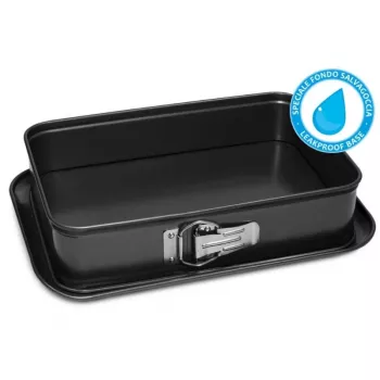 Moule rectangulaire Guardini Gardenia 19x28x7 cm en acier au carbone antiadhésif