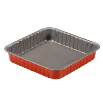 Moule à gâteau carré GUARDINI Rossana 24x24x4,5 cm antiadhésif en acier au carbone