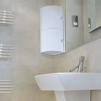 TATAY Corner Bathroom Cabinet Blue