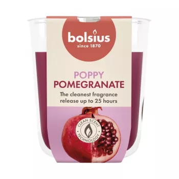 Bougie parfumée BOLSIUS True Scents verre grenade Ø80x73 mm