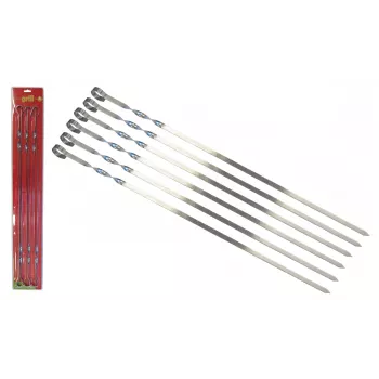 Ensemble de brochettes ASI COLLECTION 6 pièces / 60 cm / 1,5 mm