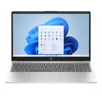 Ordinateur portable HP 15,6 inch FHD - Intel Core 3 100U, 8 Go de RAM, 512 Go SSD, FreeDOS, Natural Silver