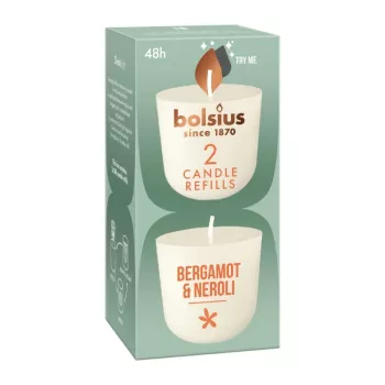 Recharge de bougies BOLSIUS Clean Light 2 pièces bergamote & néroli