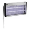 Destructeur d'insectes électrique Bartscher IV-65, 2 tubes UV-A de 15 W, couverture 150 m², grille 2500 V, mural/autonome, aluminium/plastique