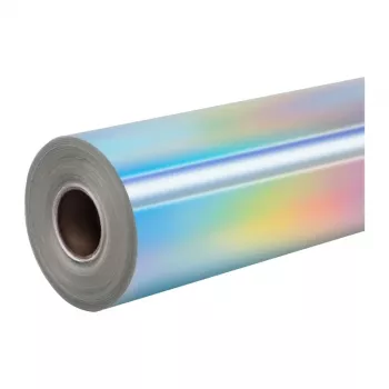 HTVRONT film autocollant holographique, 30,5 cm x 90 cm (argent)