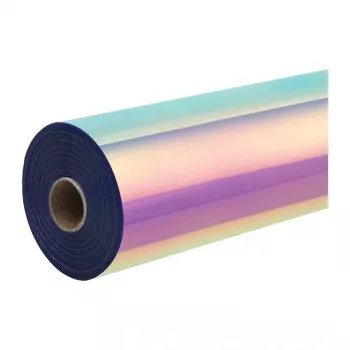 HTVRONT film autocollant holographique, 30,5 cm x 90 cm (rose)