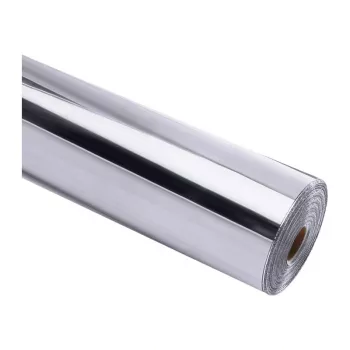 HTVRONT film autocollant métallisé chrome, 30,5 cm x 90 cm (argent)