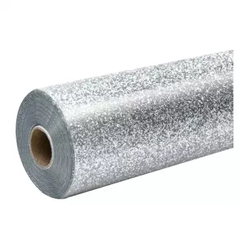 HTVRONT film de transfert thermique pailleté, 30,5 cm x 90 cm (argent)