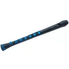 Flûte à bec soprano Nuvo Recorder+ noire et bleue avec doigté allemand et baroque interchangeable