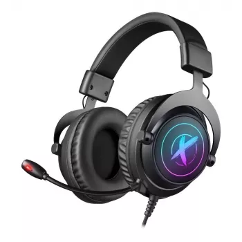 Casque gaming Defender EPIC PRO 7.1 son surround virtuel RGB avec microphone, USB, noir