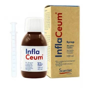 Complément articulaire liquide SCANVET InflaCeum pour chiens et chats, 100 ml