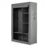 Armoire textile RAYEN 105 x 45 x 161 cm grise