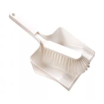 Haug Bürsten 88920U ensemble pelle et balayette en plastique blanc, 35 cm