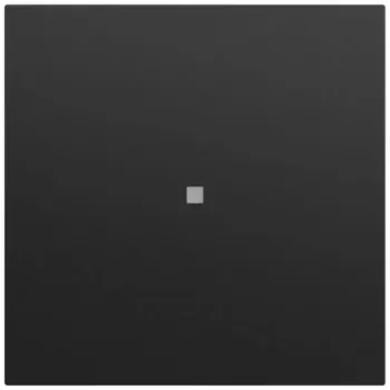 Bouton bascule avec fenêtre de contrôle Gira System 70, noir mat 329074