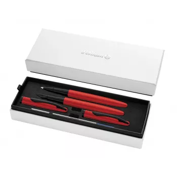 Ensemble d'écriture Pelikan Jazz Noble Elegance rouge – stylo-plume et stylo-bille 400197481