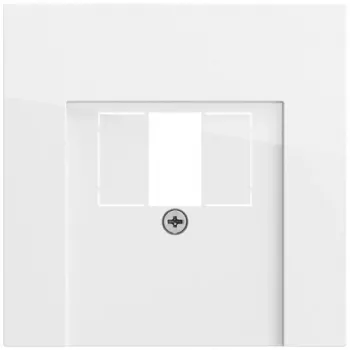 Cache TAE/USB Gira 027670 System 70, blanc pur brillant