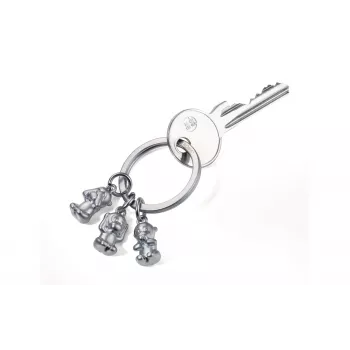 Troika KR17-18/MA porte-clés en aluminium coulé argenté avec figurine