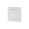 Eaton xComfort RF interrupteur mural sans fil à 4 boutons, alimenté par pile, blanc pur (173413)