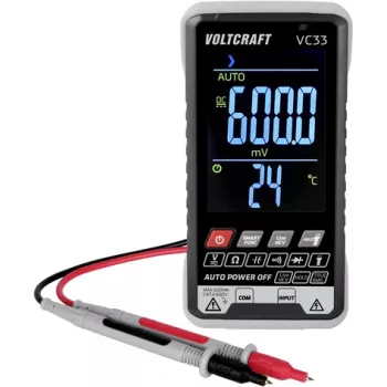 Multimètre portable VOLTCRAFT VC33 calibré (ISO) affichage numérique 5999 counts VC-13948585