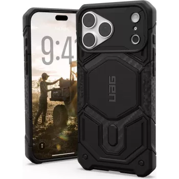 Coque UAG Urban Armor Gear Monarch Pro MagSafe pour Apple iPhone 18 Pro Max/17 Pro Max, Carbon Fiber 114568114242