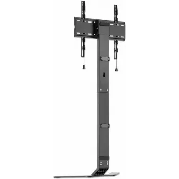 Base de support TV ultra-slim MANHATTAN pour écrans 32 pouces-70 pouces jusqu'à 40 kg, inclinaison -10° à 3°, hauteur réglable, s'adapte derrière un meuble TV bas, noir/blanc (462044)