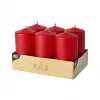 PAPSTAR Bougie pilier 11,5 cm rouge