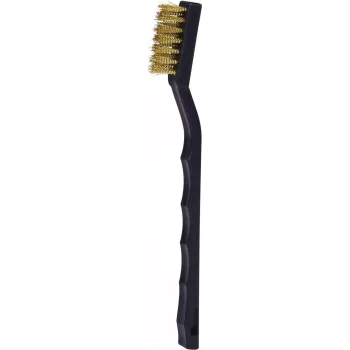 Brosse de nettoyage pour bougies d'allumage KS TOOLS en fil de laiton, 2 rangées, 170 mm (201.2316)