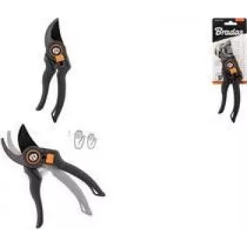 Bradas V-SERIES Bypass Pruning Shears, Anthracite/Orange, SK5 Steel Blade with PTFE Coating, 22 mm Cut KT-V1029